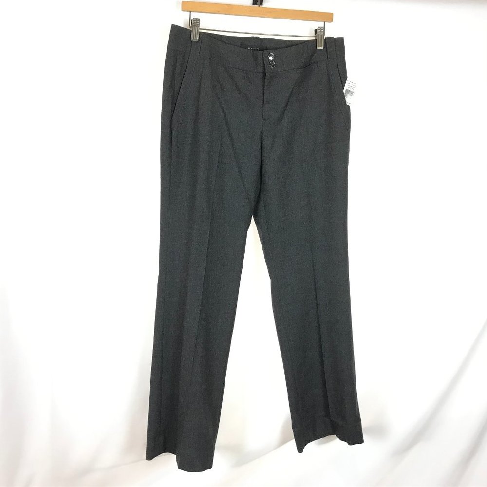 NWT Womens Size 8 Pink Tartan Dark Gray Stretch Wool Trouser Pants $295 retail